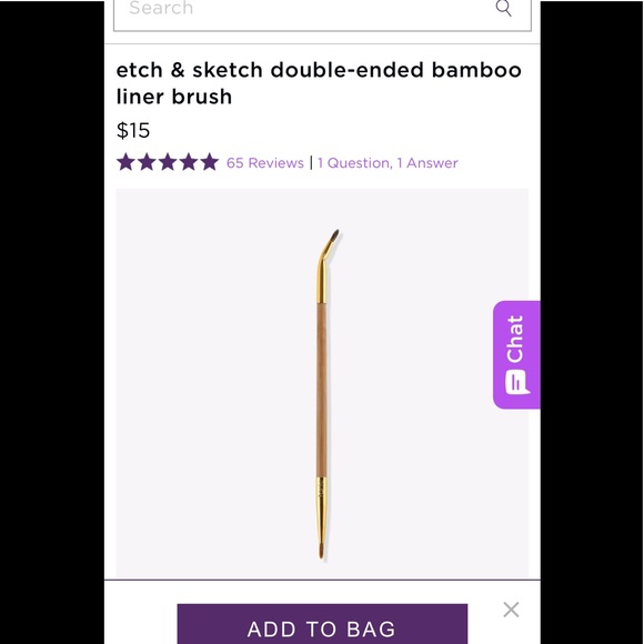 Tarte Bamboo Eyeshadow Etch And Sketch Brush Nwb